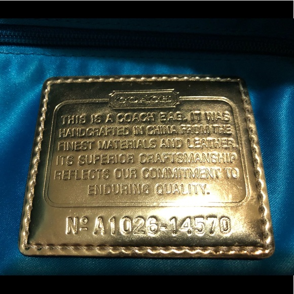 Coach Poppy Signature Sateen & Leather Hobo Bag. - Picture 7 of 8